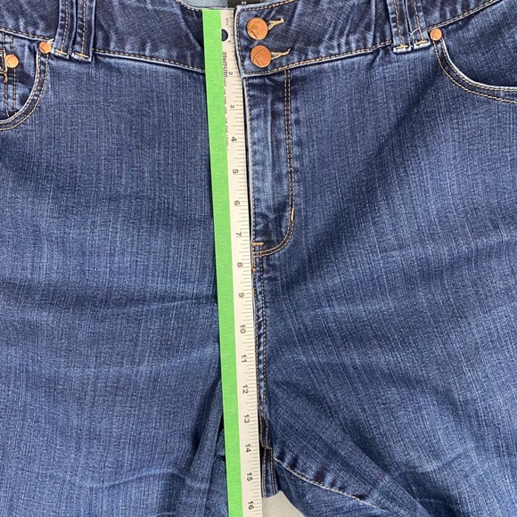 Lane Bryant Straight Leg Jeans Dark Wash Tummy Control Tall Womens Size 24 Plus - Picture 8 of 9